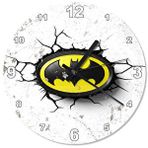 Cakasaat Çatlak Zeminde Batman Logo Sessiz Duvar Saati