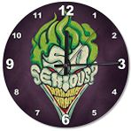 Cakasaat Ciddi Joker Şekilli Duvar Saati