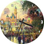 Cakasaat Disneyland Ve Ziyaretçileri Duvar Saati