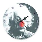 Cakasaat Einstein Kırmızı Burunlu Duvar Saati