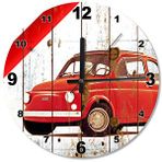 Cakasaat Fiat Nostalfi Ahşap Duvar Saati