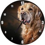 Cakasaat Güzel Golden Retriever Köpek Resimleri Duvar Saati