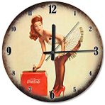 Cakasaat Güzel Kızın Coca Cola Zamanı Akarlı Duvar Saati
