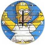 Cakasaat Homer Simpson Ahşap Duvar Saati