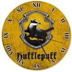 Cakasaat Hufflepuff Harry Potter Baskılı Duvar Saati