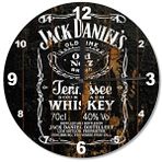 Cakasaat Jack Daniel's Ahşap Duvar Saati