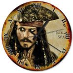 Cakasaat Jack Sparrow Çocuk Odası Duvar Saati