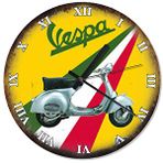 Cakasaat Renkli Yolda Vespa Retro Duvar Saati