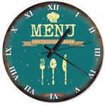 Cakasaat Restoran Menü Aifişi Duvar Saati