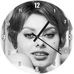 Cakasaat Sophia Loren Çekici Duvar Saati