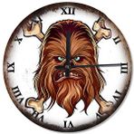 Cakasaat Star Wars Chewbacca Sessiz Duvar Saati