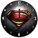 Cakasaat Süpermen Logo Sessiz Duvar Saati