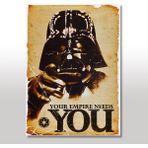 Cakasepetim Ahşap Tablo Star Wars Darth Vader Tarz - 35 x 50 cm