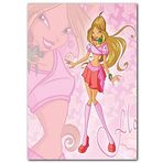 Cakatablo Ahşap Tablo 3. Sezon Winx Club Florası Görseli