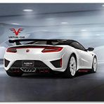 Cakatablo Ahşap Tablo Acura Integra Type R Beyaz Arka Görünüş