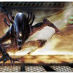 Cakatablo Ahşap Tablo Alien Xenomorph