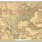 Cakatablo Ahşap Tablo Amerika Birleşik Devletleri Haritası 1862