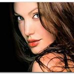 Cakatablo Ahşap Tablo Angelina Jolie Çekici Bakışlar