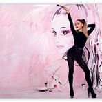 Cakatablo Ahşap Tablo Ariana Grande Mac Viva Glam Ruj