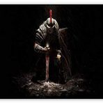 Cakatablo Ahşap Tablo Assassins Creed Suikastçi ve Kılıcı Karanlık Arkaplan