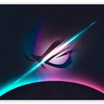 Cakatablo Ahşap Tablo Asus Rog Holografik Logo