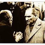 Cakatablo Ahşap Tablo Atatürk Dinlerken
