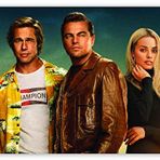 Cakatablo Ahşap Tablo Brad Pitt Leonardo DiCaprio Margot Robbie