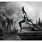 Cakatablo Ahşap Tablo CatWoman Poz