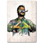 Cakatablo Ahşap Tablo Che Guevara Kalp Resmi