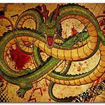 Cakatablo Ahşap Tablo Çince Mitoloji Yılan Shenron Görseli
