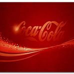 Cakatablo Ahşap Tablo Coca Cola Logo Kırmızı Zemin
