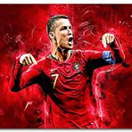 Cakatablo Ahşap Tablo Cristiano Ronaldo 7 Numaralı Forma Görseli