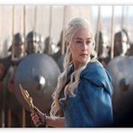 Cakatablo Ahşap Tablo Daenerys Targaryen ve Askerler
