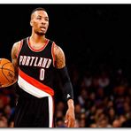 Cakatablo Ahşap Tablo Damian Lillard Portland Oyunda