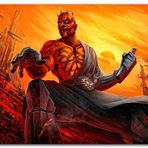 Cakatablo Ahşap Tablo Darth Maul ve Kızıl Gezegen