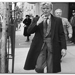 Cakatablo Ahşap Tablo David Bowie Sigara İçiyor Siyah Beyaz