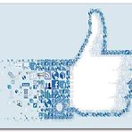 Cakatablo Ahşap Tablo Dev Facebook Like Amblemi