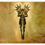 Cakatablo Ahşap Tablo Diablo Book of Cain Karakter