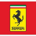 Cakatablo Ahşap Tablo Ferrari Logosu Kırmızı Zemin