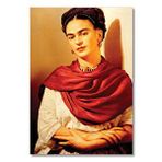 Cakatablo Ahşap Tablo Frida Kahlo Duvara Yaslanan