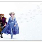 Cakatablo Ahşap Tablo Frozen 2 Queen Elsa ve Anna Beyaz Zemin