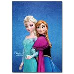 Cakatablo Ahşap Tablo Frozen Elsa Ve Anna Görseli