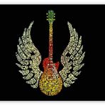 Cakatablo Ahşap Tablo Gitar Melek Kanatları ve Şarkı Sözleri
