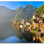 Cakatablo Ahşap Tablo Goisern Hallstättersee Avusturya Doğada Evler Görseli