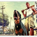 Cakatablo Ahşap Tablo GTA 5 Franklin ve Chop
