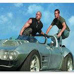 Cakatablo Ahşap Tablo Hızlı ve Öfkeli Paul Walker ve Vin Diesel