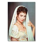 Cakatablo Ahşap Tablo Jean Simmons1954 Desiree Film