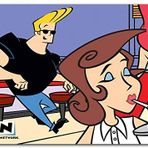 Cakatablo Ahşap Tablo Johnny Bravo ve Milkshake Girl