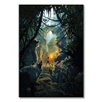 Cakatablo Ahşap Tablo Jungle Book Mowgli Tapınakta