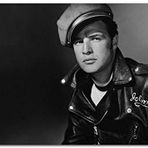 Cakatablo Ahşap Tablo Kanlı Hücum Marlon Brando Johnny Strabler